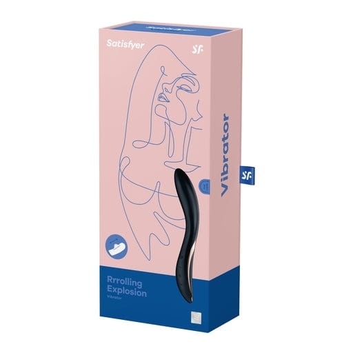 Satisfyer Rrrolling Explosion Black G-Spot Vibrator Vibrant Vibes Australia - Quality Sex Toys - Great Prices