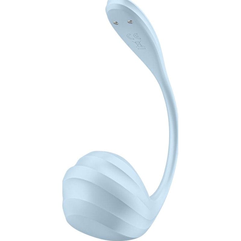 Satisfyer Smooth Petal Wearable App Connect Vibrator Blue Vibrant Vibes Australia - Quality Sex Toys - Great Prices