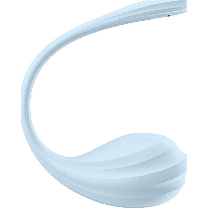 Satisfyer Smooth Petal Wearable App Connect Vibrator Blue Vibrant Vibes Australia - Quality Sex Toys - Great Prices