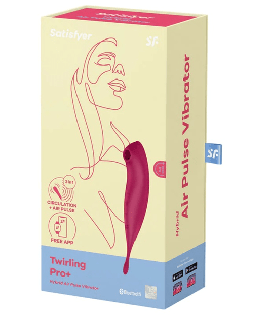 Satisfyer Twirling Pro+ dark red Vibrant Vibes Australia - Quality Sex Toys - Great Prices