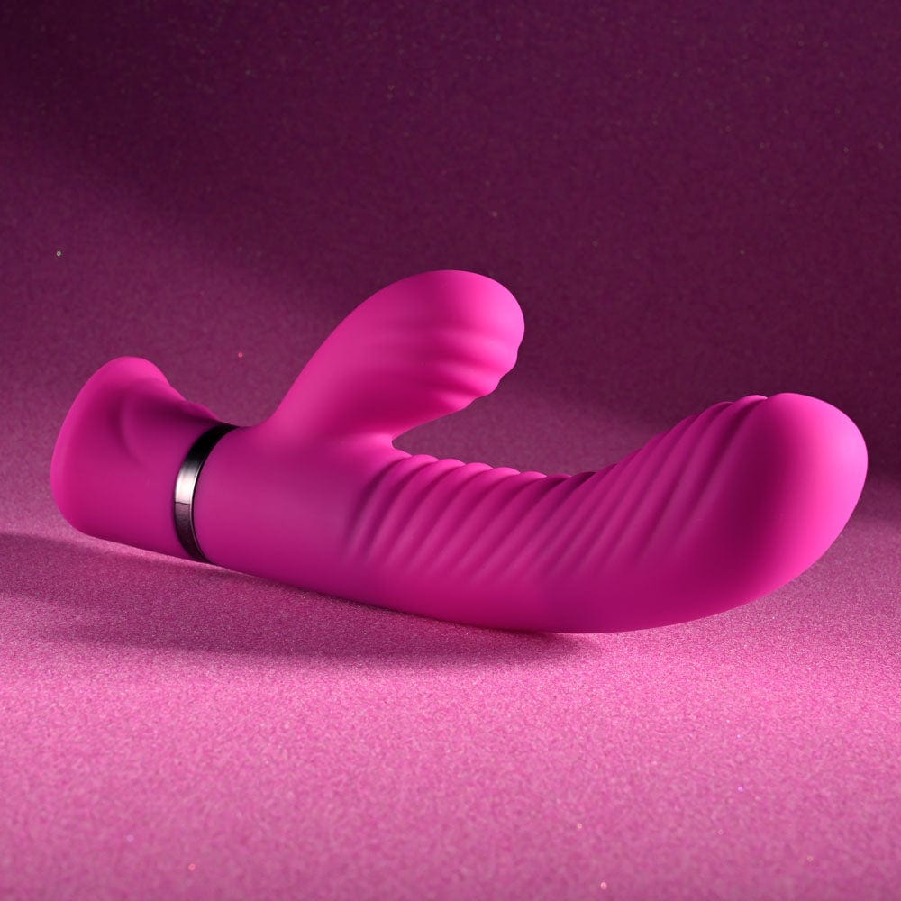Selopa NEXT WAVE - 16.4 cm USB Rechargeable Dual Vibrator