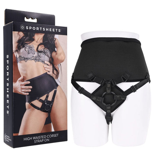 SPORTSHEETS High Waisted Corset Strap On Sportsheets