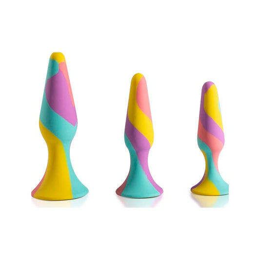 TriPlugs 3 Pc Silicone Anal Training Kit Vibrant Vibes Australia - Quality Sex Toys - Great Prices