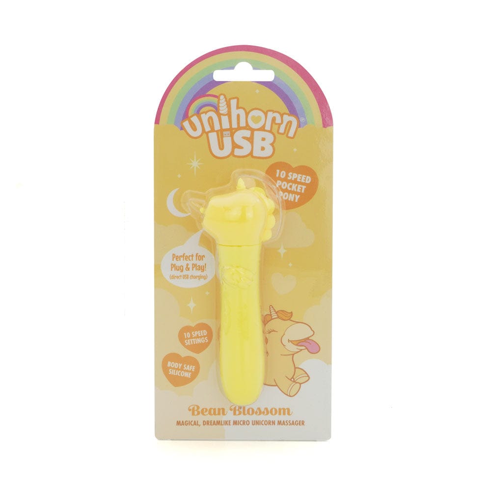 Unihorn - USB Bullet - Bean Blossom - USB Rechargeable Vibrating Bullet Yellow