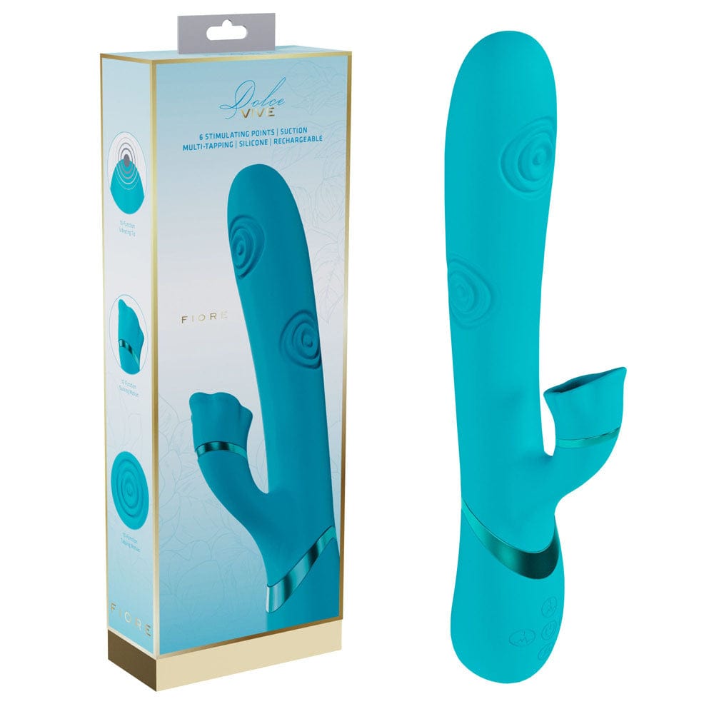 VIVE Fiore -  25 cm USB Rechargeable Tapping Rabbit Vibrator Shots Toys