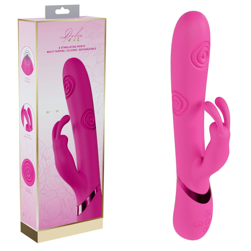 VIVE Mimi -  -  25 cm USB Rechargeable Vibrating & Tapping Rabbit Vibrator Shots Toys