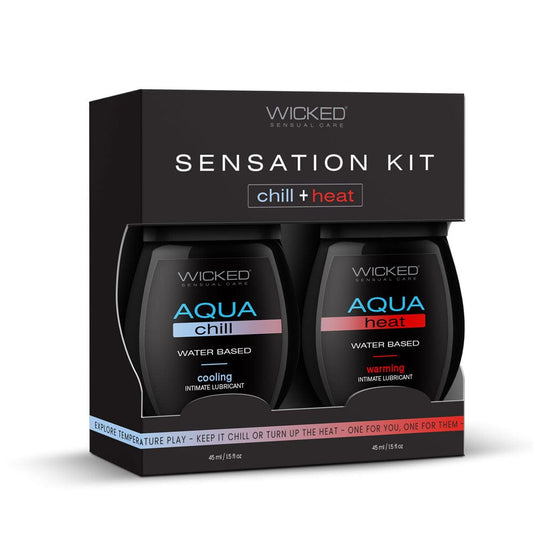 Wicked Sensation Kit - Warming & Cooling Water Based Lubricants - 2 Pack of 120 ml Bottles Default Title