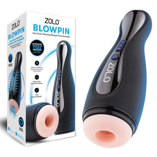 Zolo Blowpin - USB Rechargeable Auto Sucking and Vibrating Masturbator Flesh