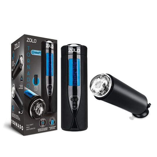 Zolo Tornado - USB Rechargeable Auto Masturbator Black
