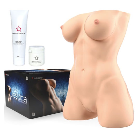 Jessica Hand Held Torso Masturbator Flesh