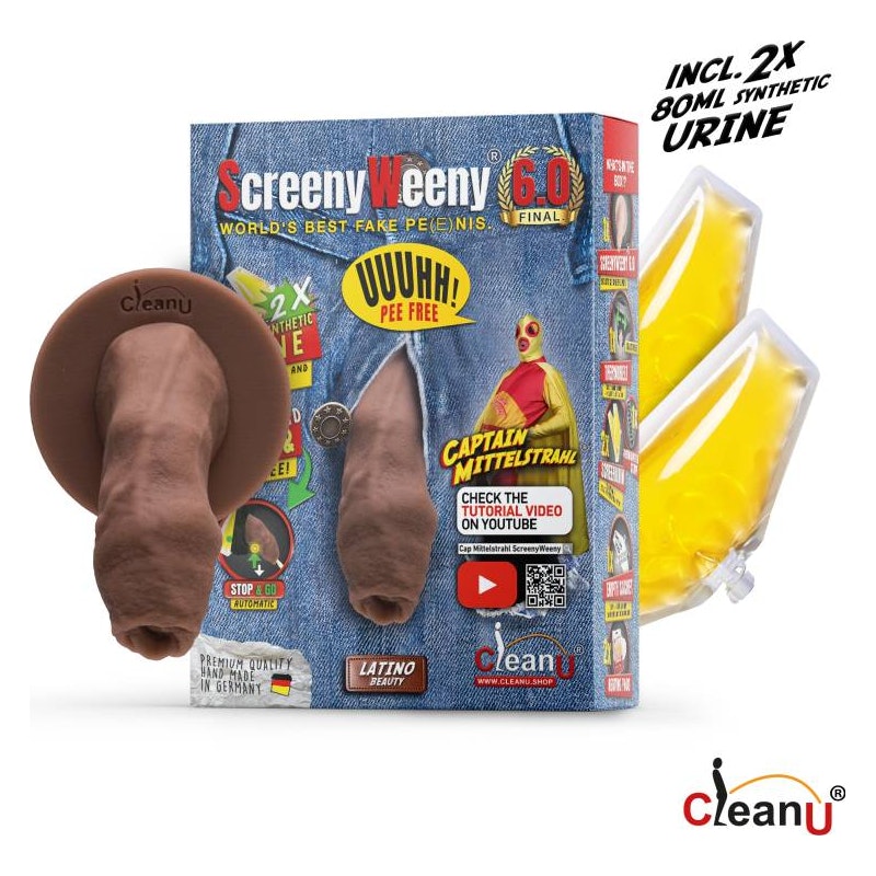 Screeny Weeny 6.0 Uncut Latino Brown Brown