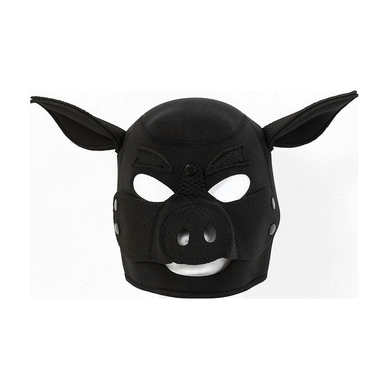 Neoprene Pig Mask Black Black