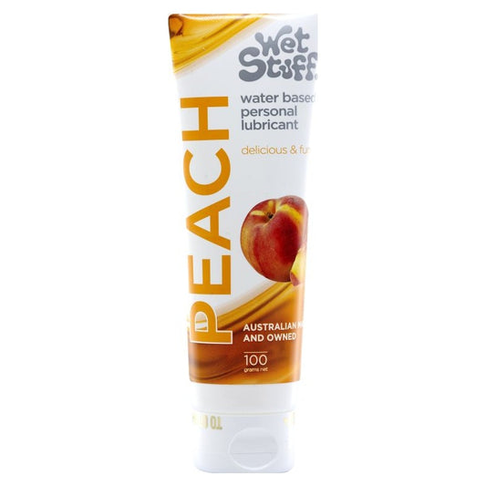 Wet Stuff Peach Water Based Flavoured Lubricant Tube 100g