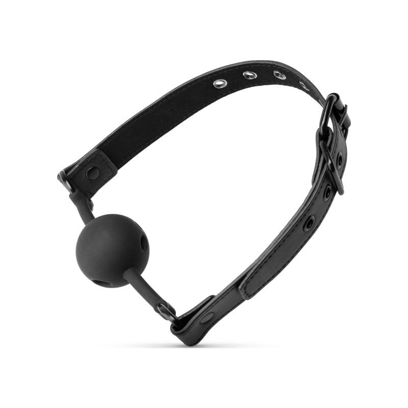 Breathable Silicone Ball Gag Black Black