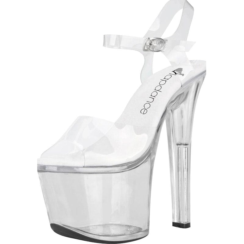 Clear Platform Sandal With Quick Release Strap 7in Heel Vibrant Vibes Australia - Quality Sex Toys - Great Prices