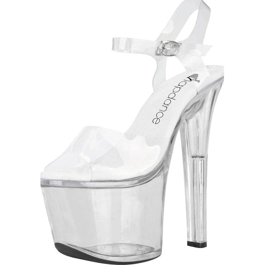 Clear Platform Sandal With Quick Release Strap 7in Heel Vibrant Vibes Australia - Quality Sex Toys - Great Prices
