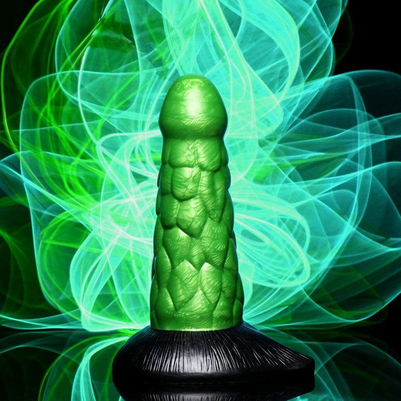 Creature Cocks Radioactive Reptile Thick Scaly Silicone Dildo XR Brands