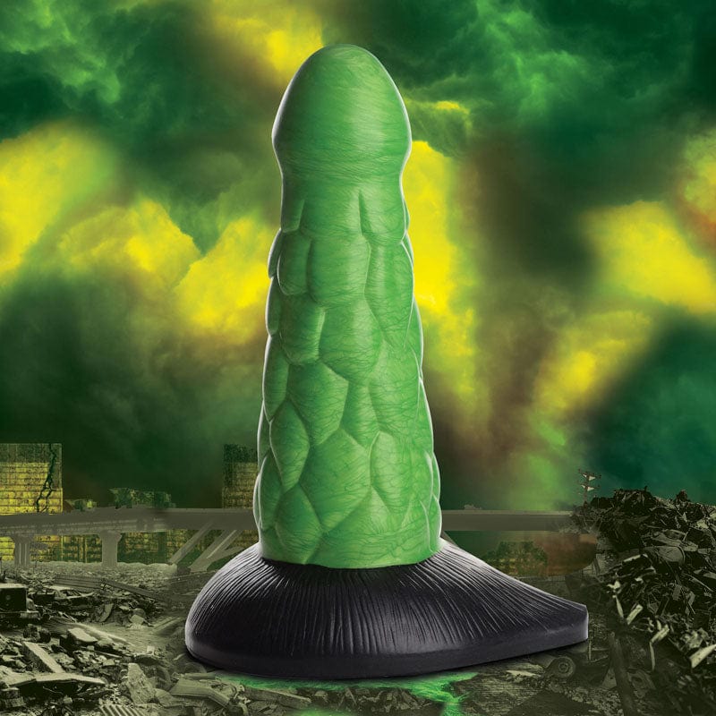 Creature Cocks Radioactive Reptile Thick Scaly Silicone Dildo XR Brands