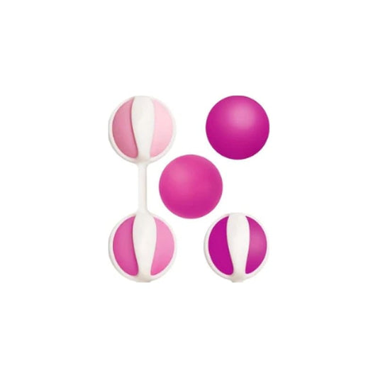 Geisha Balls 3 Sugar Pink Vibrant Vibes Australia - Quality Sex Toys - Great Prices