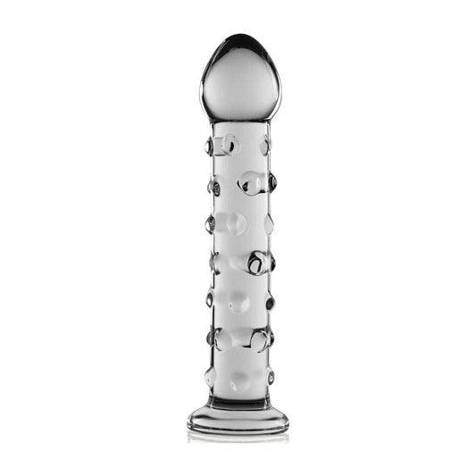 Glass Romance 2 Clear 7in Vibrant Vibes Australia - Quality Sex Toys - Great Prices