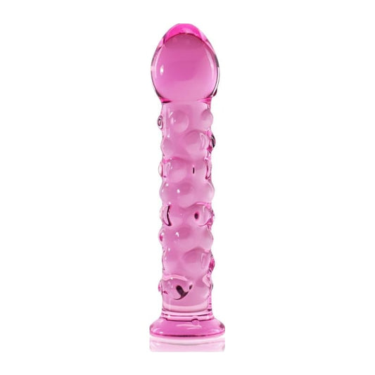 Glass Romance 2 Pink 7in Vibrant Vibes Australia - Quality Sex Toys - Great Prices