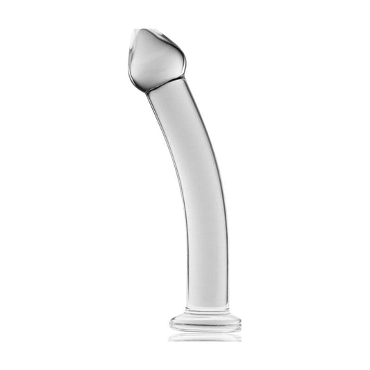 Glass Romance 3 Clear 7.5in Vibrant Vibes Australia - Quality Sex Toys - Great Prices