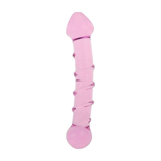 Glass Romance 5 Pink 7in Vibrant Vibes Australia - Quality Sex Toys - Great Prices
