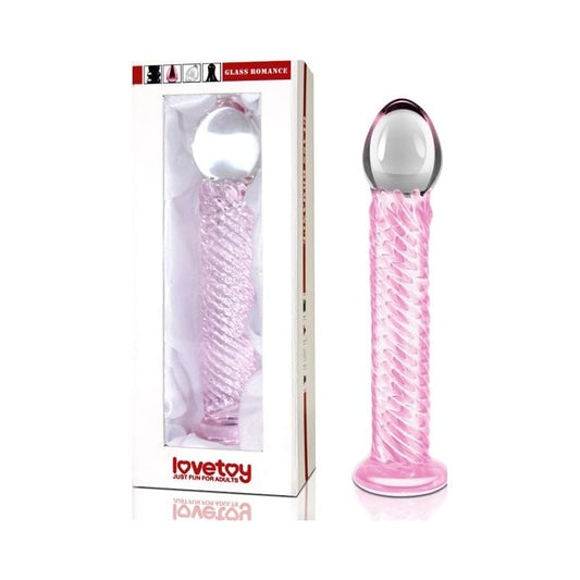 Glass Romance 7 Pink 7.5in Vibrant Vibes Australia - Quality Sex Toys - Great Prices