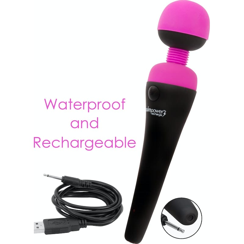 PalmPower Massage Wand Recharge Waterproof Vibrant Vibes Australia - Quality Sex Toys - Great Prices