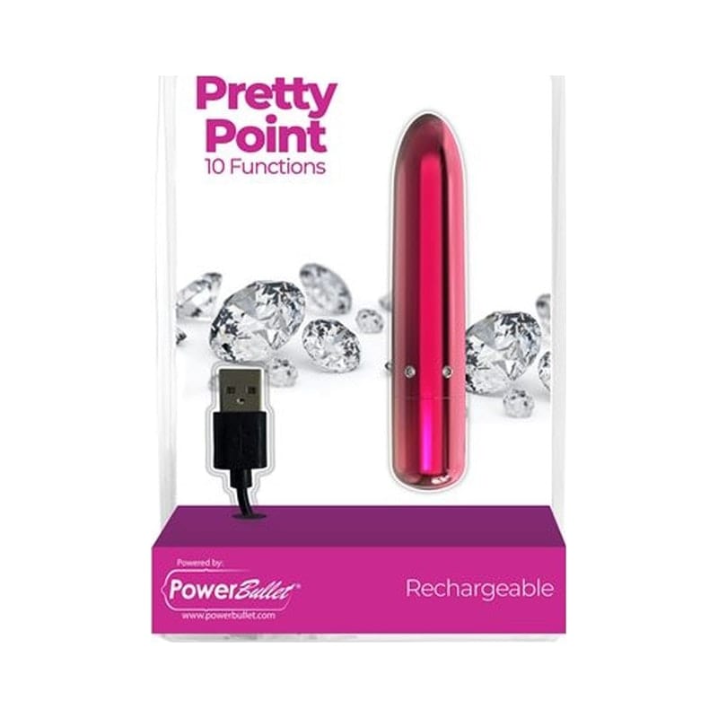 Pretty Point 4in Power Bullet Pink Vibrant Vibes Australia - Quality Sex Toys - Great Prices