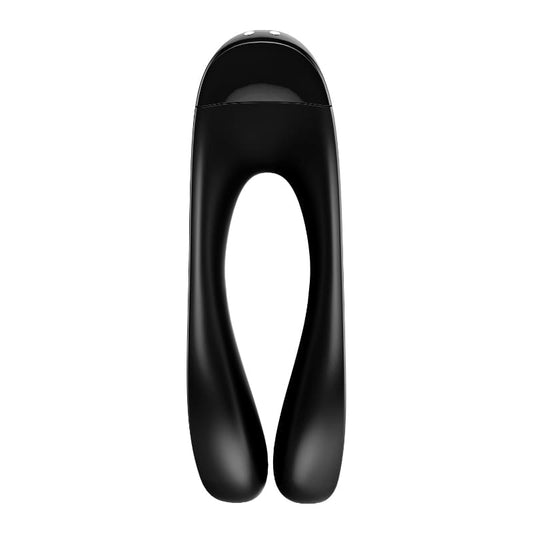 Satisfyer Candy Cane Finger Vibe Black Vibrant Vibes Australia - Quality Sex Toys - Great Prices
