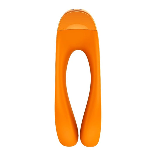 Satisfyer Candy Cane Finger Vibe Orange Vibrant Vibes Australia - Quality Sex Toys - Great Prices