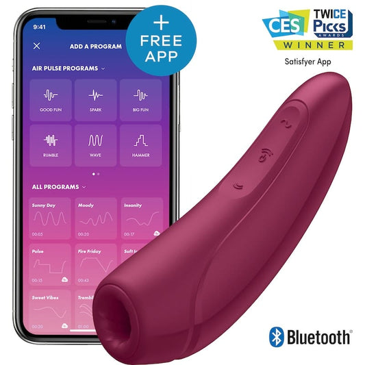 Satisfyer Curvy1+ Rose Red Vibrant Vibes Australia - Quality Sex Toys - Great Prices