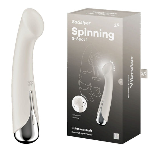 Satisfyer Spinning G-Spot 1 Beige Vibrant Vibes Australia - Quality Sex Toys - Great Prices