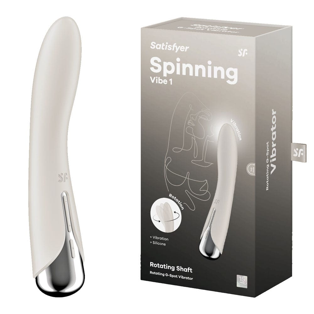 Satisfyer Spinning Vibe 1 Beige Vibrant Vibes Australia - Quality Sex Toys - Great Prices