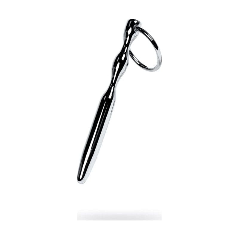 Silver Metal Bullet Shaped Urethral Plug w Ring Vibrant Vibes Australia - Quality Sex Toys - Great Prices