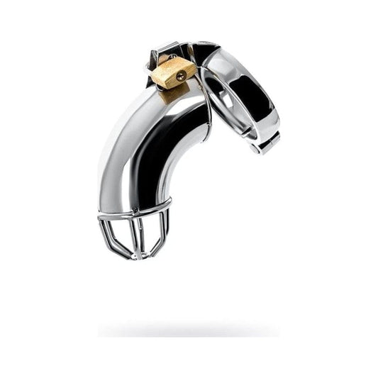 Silver Metal Cock Cage w Rings and Lock Vibrant Vibes Australia - Quality Sex Toys - Great Prices