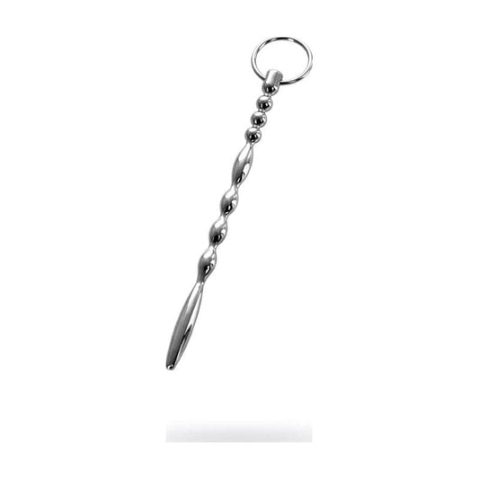 Silver Metal Urethral Plug w Ring Vibrant Vibes Australia - Quality Sex Toys - Great Prices
