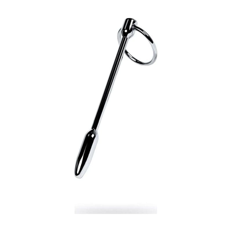Silver Metal Urethral Plug w Ring Vibrant Vibes Australia - Quality Sex Toys - Great Prices