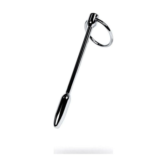 Silver Metal Urethral Plug w Ring Vibrant Vibes Australia - Quality Sex Toys - Great Prices