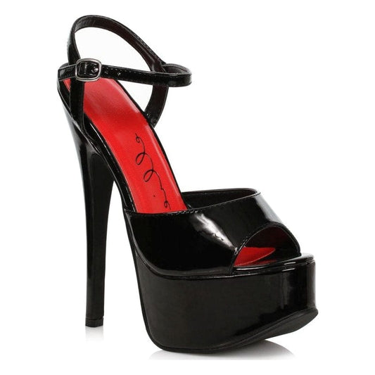 Stiletto Sandal Black 6.5in Vibrant Vibes Australia - Quality Sex Toys - Great Prices