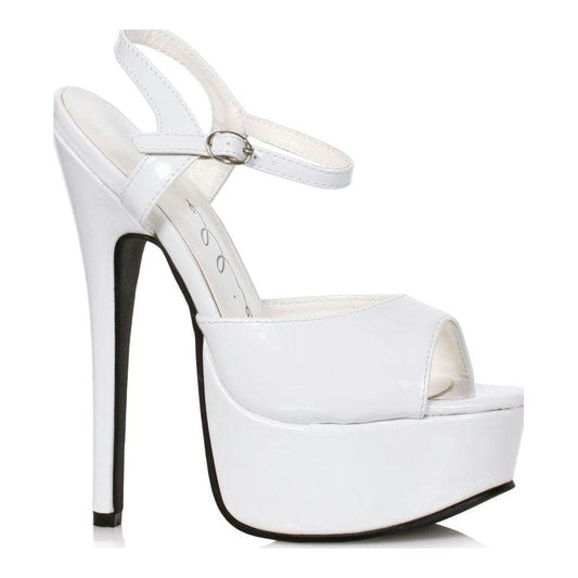 Stiletto Sandal White 6.5in Vibrant Vibes Australia - Quality Sex Toys - Great Prices