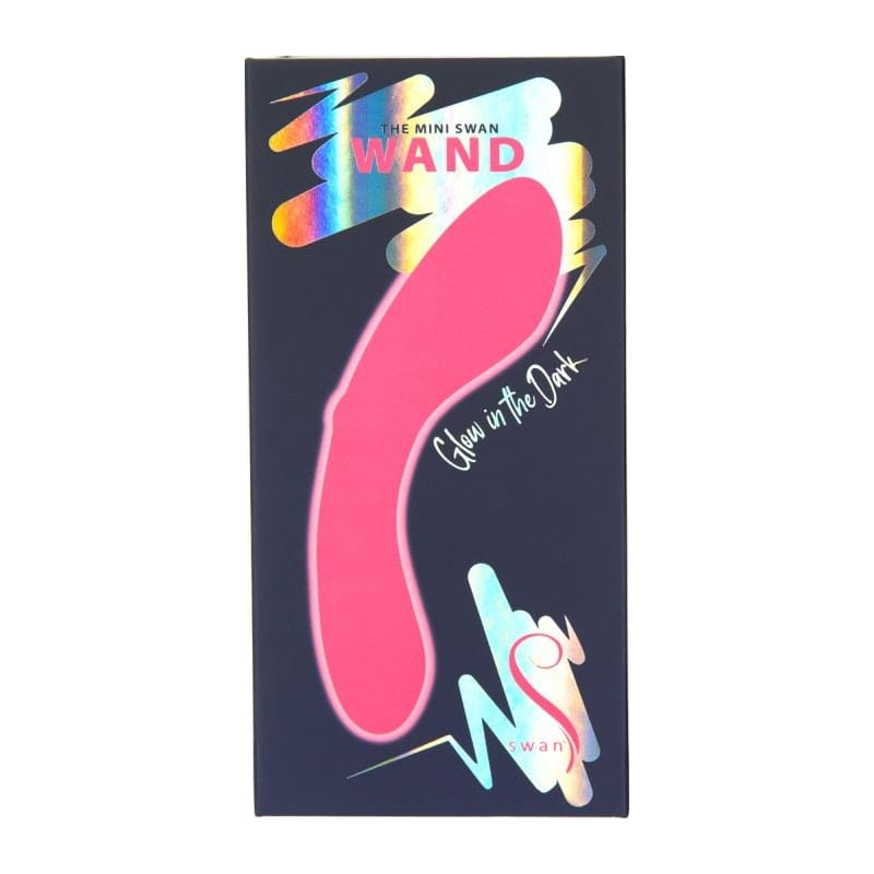The Mini Swan Wand Glow Pink Vibrant Vibes Australia - Quality Sex Toys - Great Prices