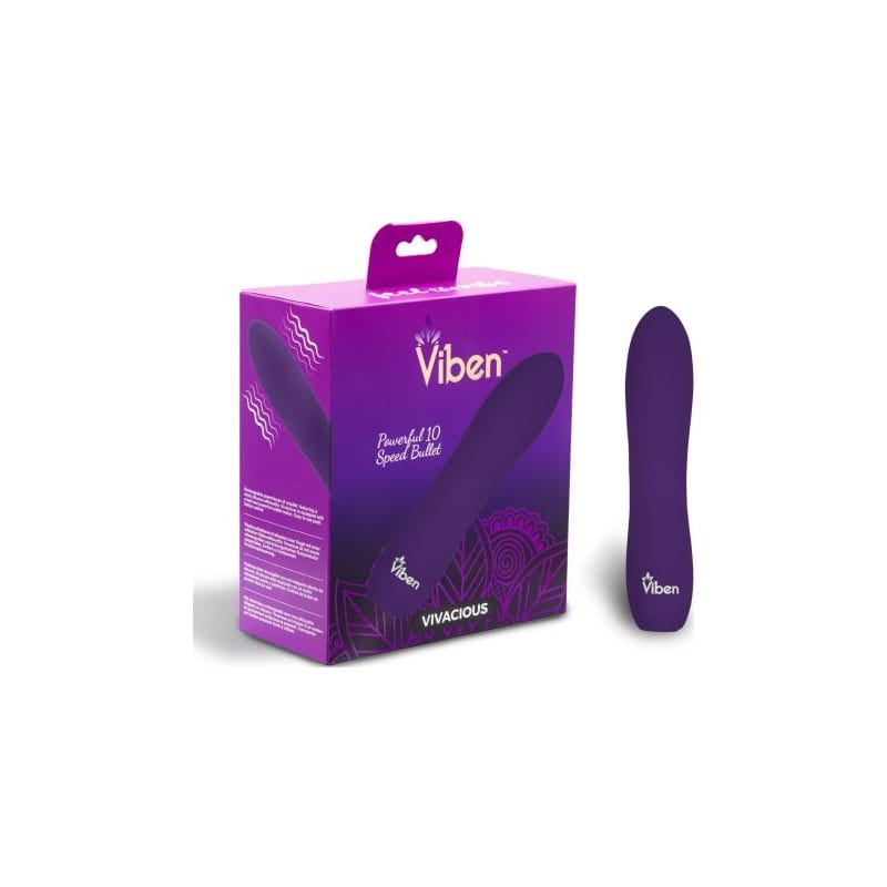 Viben Vivacious Rumble Motor Rechargeable Bullet Violet Vibrant Vibes Australia - Quality Sex Toys - Great Prices