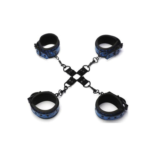 Whip Smart Diamond Hogtie Restraint Blue Vibrant Vibes Australia - Quality Sex Toys - Great Prices